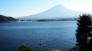 河口湖からみた富士山の写真素材01