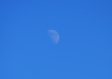 真昼の月の写真素材01