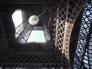 エッフェル塔の真下からの眺め写真素材