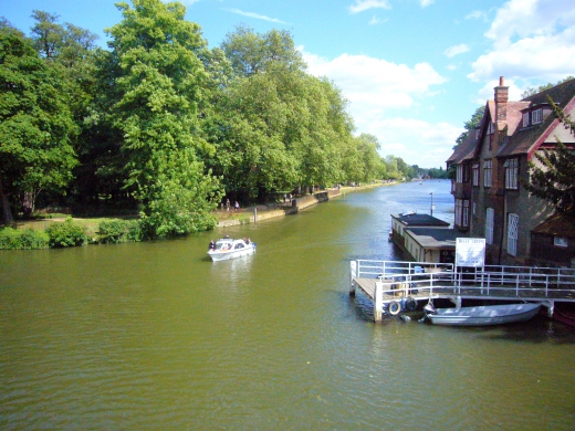 オックスフォードの川の写真素材