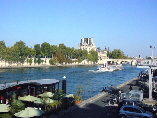 パリのセーヌ川の写真素材