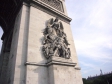 凱旋門の石像の写真素材