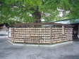 神社の絵馬の写真素材