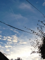 飛行機雲の写真素材02