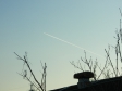 飛行機雲の写真素材03