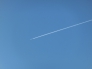 飛行機雲の写真素材05